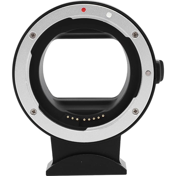 Lensvattingadapter Professionele Autofocus Lensconverter Controle Ring voor EF EF S Lens naar voor EOSR white