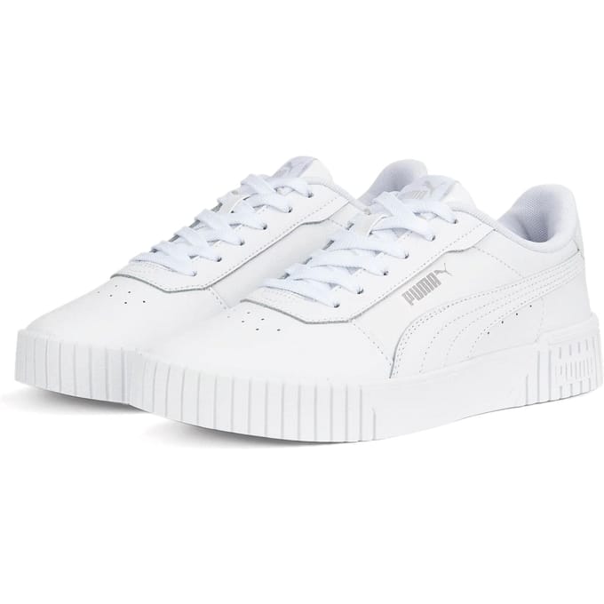 PUMA Carina 2,0 Dames Sneakers - Wit/Zilver