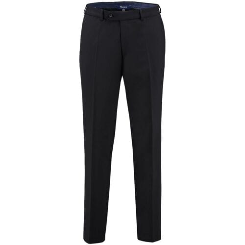 Gardeur Broek Regular Fit Clima Wool Dun Zwart / male