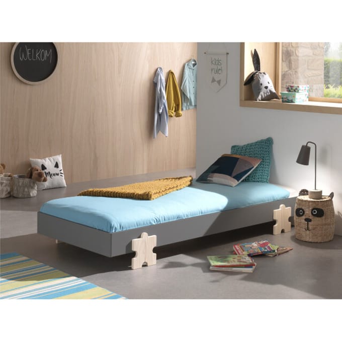 LUCEVI - Modulo Puzzle Bed 90x200cm - Grijs