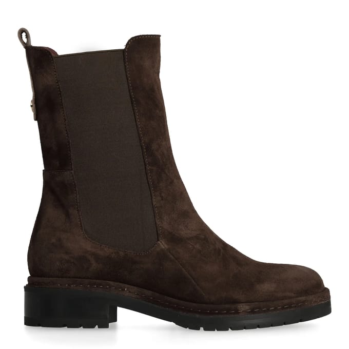 Fred De La Bretoniere - FLINT YAEL Ankle Boot Suede Dark Brown - Maat 41