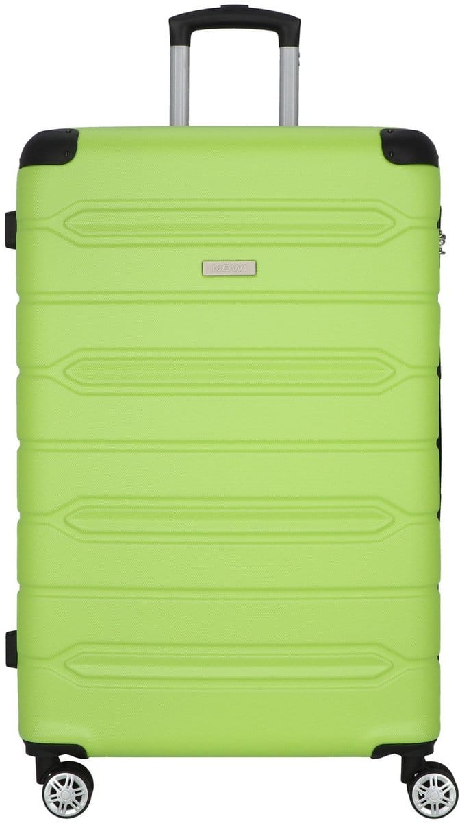 NOWI Rhodos 4 wielen Trolley 75 cm - Harde bagage - Combinatieslot - sz-lime