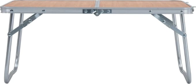 Campingtafel inklapbaar 60x40 cm aluminium bruin