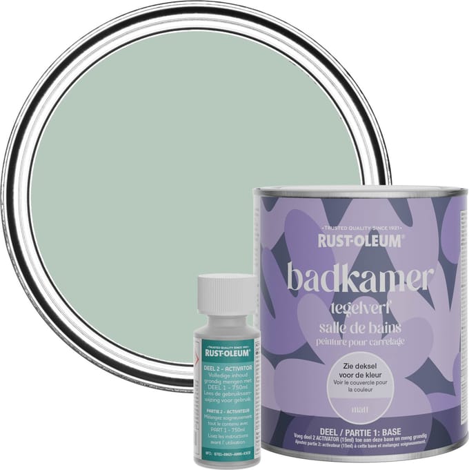 Rust-Oleum Groen Badkamer Tegelverf Matt - Watergroen 750ml