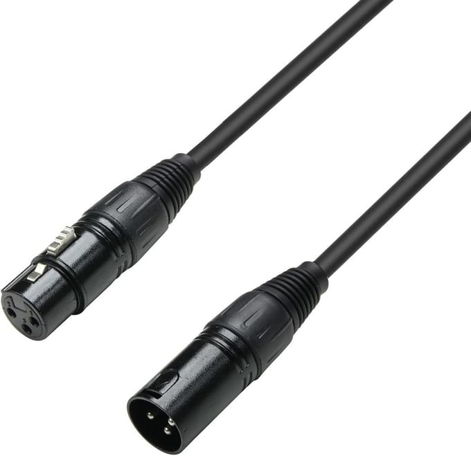 3 Polige XLR DMX Kabel - 1,5 m voor Studio en Podium