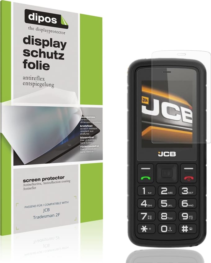 dipos – 4x Matte Beschermfolie geschikt voor JCB Tradesman 2F | Krasbestendige & antireflecterende Screenprotector Ultra-Thin