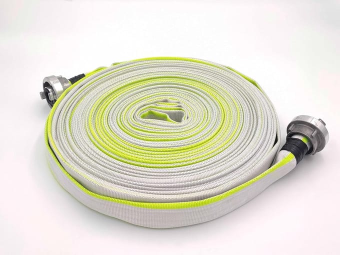 Professionele Brandslang 1 Inch 50 Meter - Platte Waterslang met Storz Koppelingen
