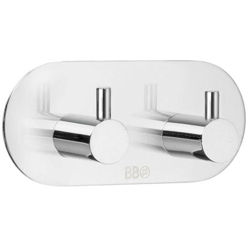 Smedbo design double hook round, self-adhesive BK1102