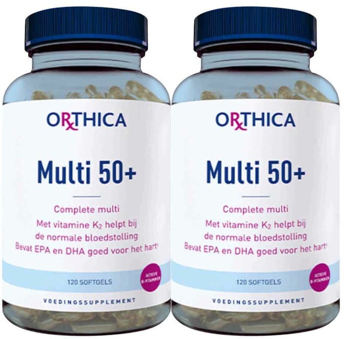 Orthica Multi 50+ - 2 x 120 softgels - Voordeelverpakking