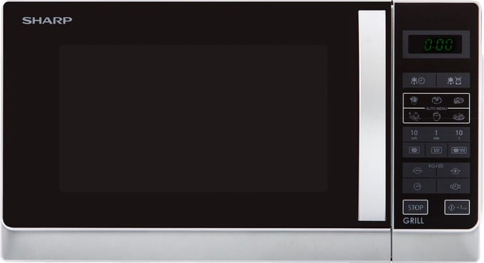 Sharp R642INW - Solo Magnetron - Grill - zilver
