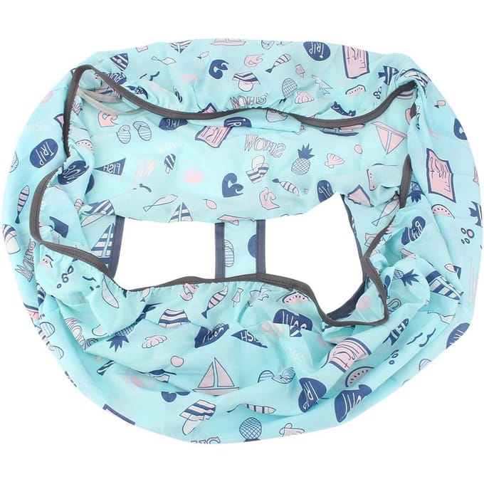 Caddie de Courses Portable Housse de Protection de Poussette Coussin Doux Housse de Siège Bébé white