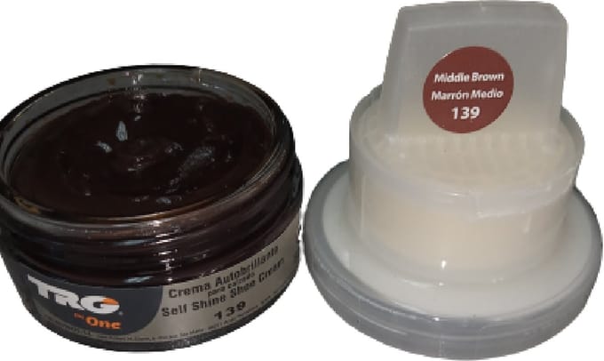 TRG Self Shine Shoe Cream Kit - 139 Medium Brown - 50ml