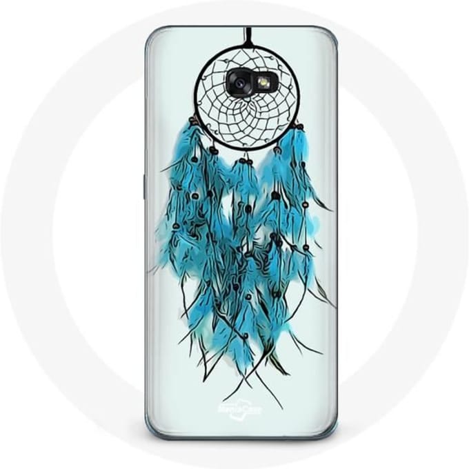 Case voor Samsung Galaxy A8 2016 Dream Catcher Blauw Witte Achtergrond