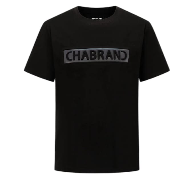 T-shirt met ingelijst logo Chabrand