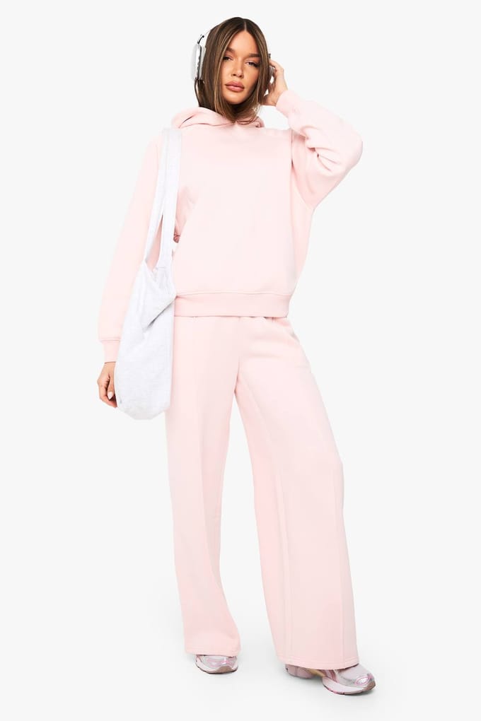 boohoo Dames Raglan Naad Oversized Hoodie | Lichtroze | Maat: Medium