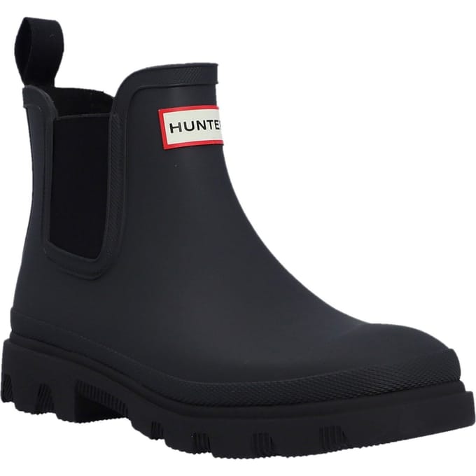 Hunter Downpour Rubber Zwarte Wellingtonlaarzen