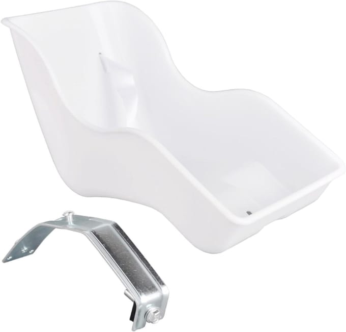 Poppenzitje Fiets - Poppenstoel Accessoire - Kinderen Spelen - Robuust Metaalframe - 25 cm Lengte - Wit