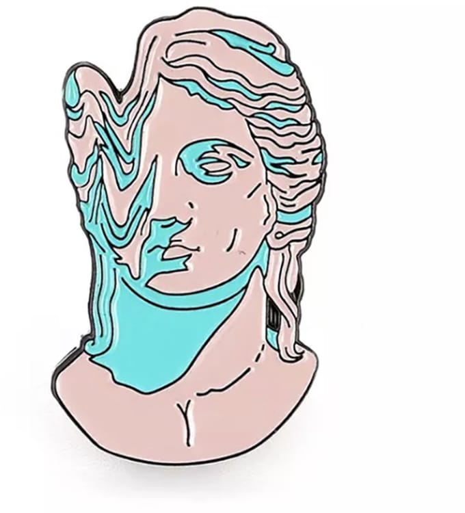 PINETS broche 'Smeltende Sculptuur' - Uniek Design