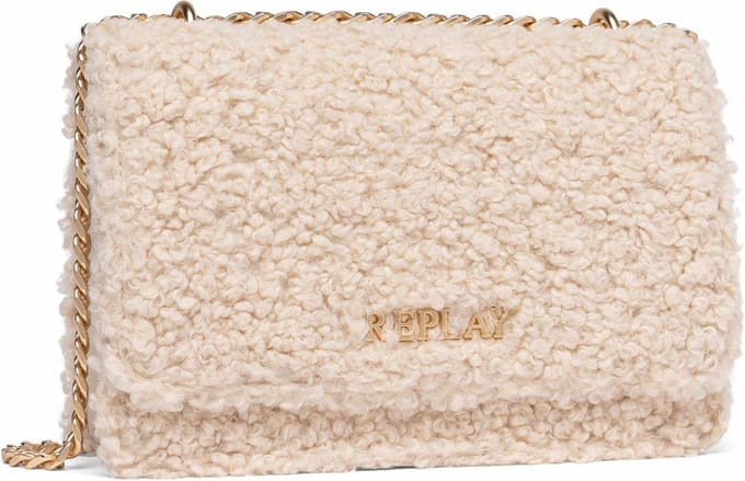 REPLAY Schoudertas Crossbody Bag Birch Beige