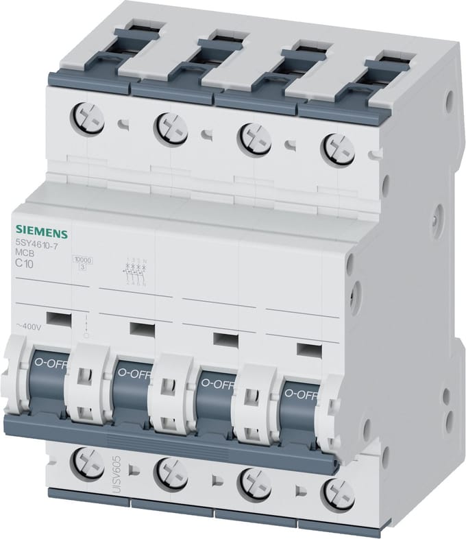 Siemens 5SY46107 5SY4610-7 Zekeringautomaat 10 A 230 V, 400 V