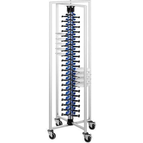 GGM Gastro Tellerstapler - bis zu 84 Teller - Ø 16 - 32 cm - Klappbar & Rollbar