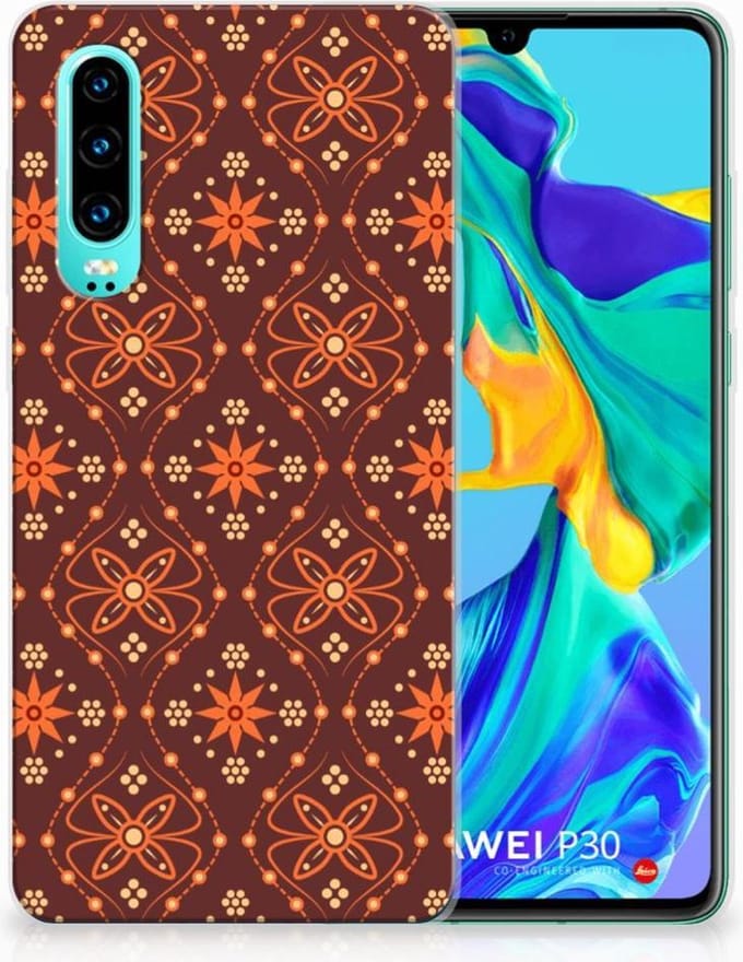 Huawei P30 TPU bumper Batik Brown