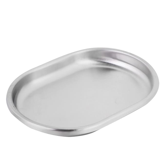 Porte-savon en acier inoxydable Récipient Porte-savon double couche avec grand drainage (Bande) white