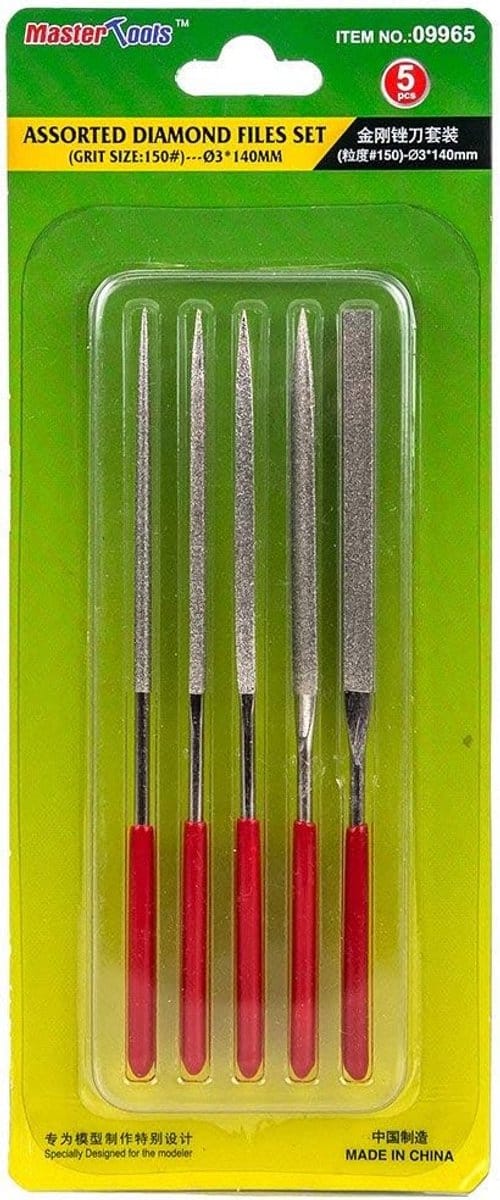 Master Tools Vijlenset - 09965 Diamant Vijlen Set - 5 Stuks Gereedschap
