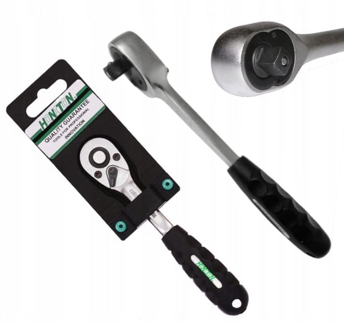 Honiton - Professionele Ratelsleutel - 1/4 inch - 36 Tanden - Ergonomische Handgreep