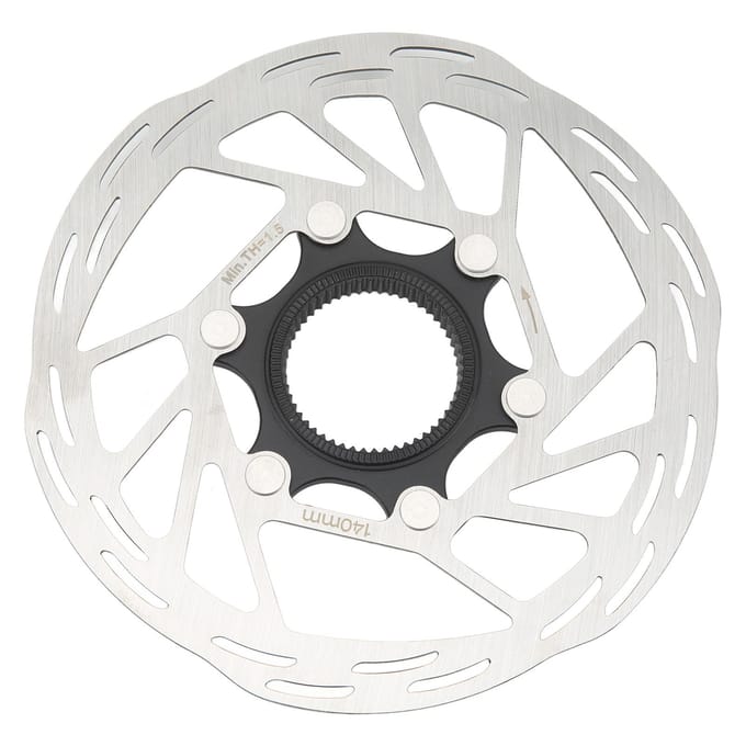 140mm Mountainbike Schijfrem Rotor Roestvrij Staal Legering Uitgehold Fiets Centerlock Schijfrotor voor Fietsen white