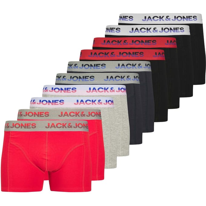 JACK&JONES - JACJADON SOLID TRUNKS 10 PACK - Heren - Onderbroeken