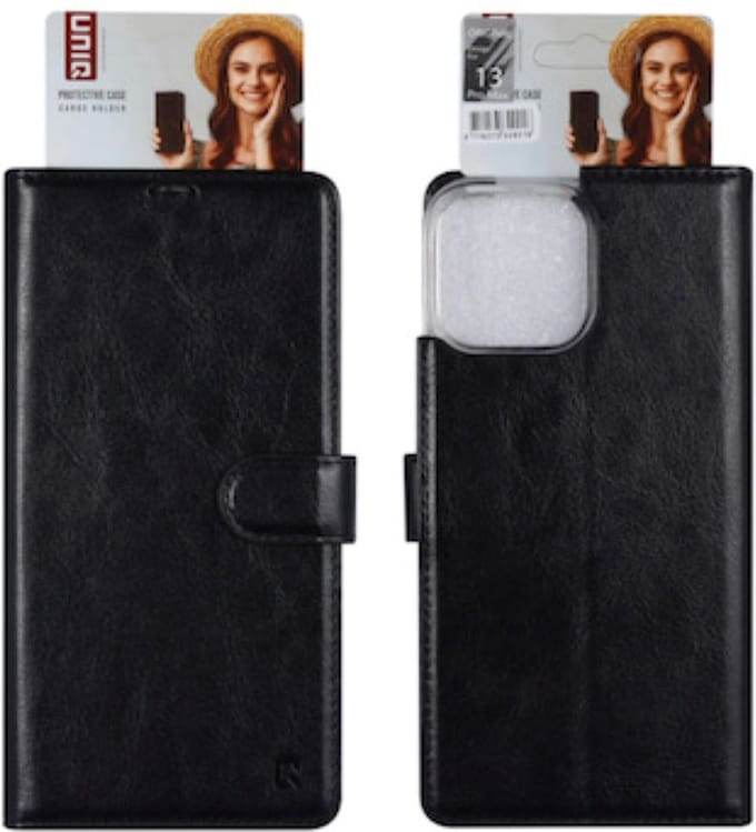 Top bookcase voor iPhone 13 pro max zwart.