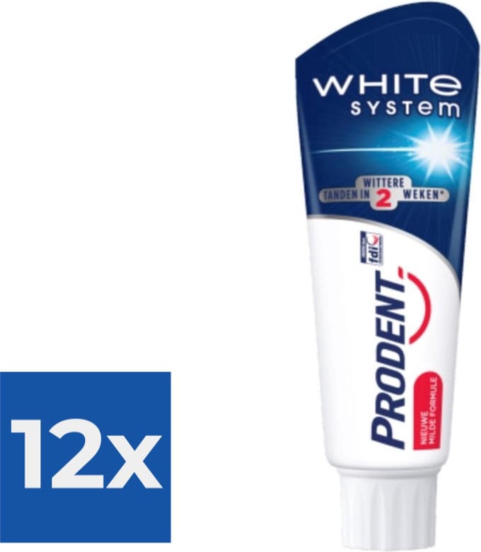 Prodent Tandpasta - White System - Voordeelverpakking 12 x 75 ml