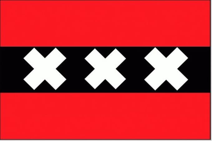 Vlag Amsterdam 90x150cm | Best Value