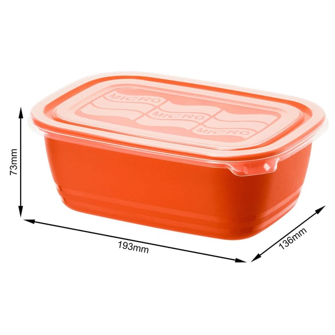 Rotho - Magnetrondoos - 1 L - Papaya Rood