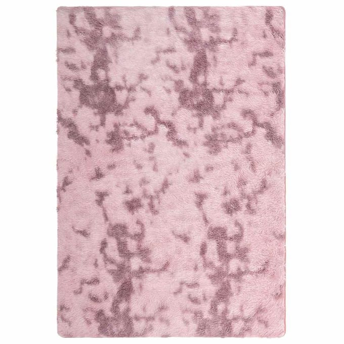 vidaXL - Hoogpolig - vloerkleed - NAVARRA - 200x290 - cm - polyester - stoffig - roze