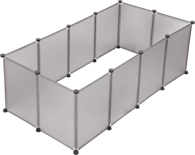 Dierenren - XXL - Verstelbaar - Voor binnen - Grijs - 145x75x46cm