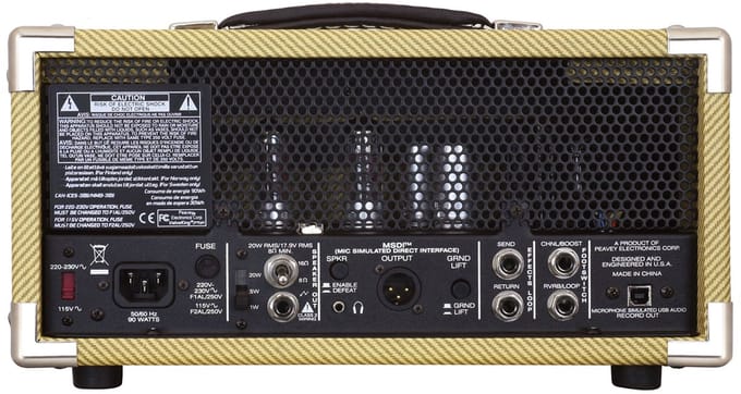 Peavey Classic 20 Mini Head - Buizenversterker top voor elektrische gitaar