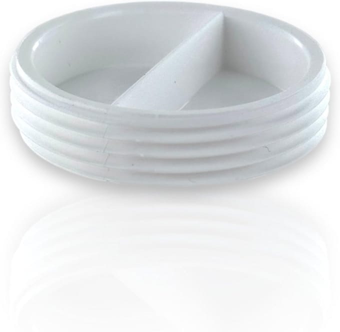 Afsluitdop met Buitendraad 1 1/2" voor Kunststof Sifon