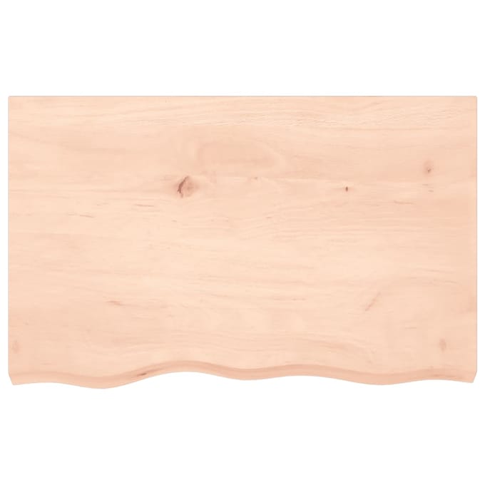 vidaXL - Tafelblad - 80x50x2 - cm - onbehandeld - massief - eikenhout