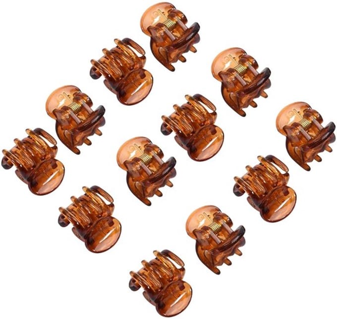 Dailygoody - Mini Haarclips - Antislip Haaraccessoires - Grip - Bruin