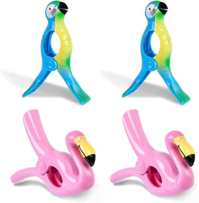 Winddichte Plastic Wasknijpers - Set van 4, Ideaal voor Handdoeken, Buitengebruik en Utility Room