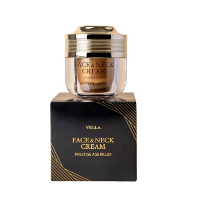 VELLA Prestige Age Killer Gezicht & Hals Crème 50ml | Intensieve Anti-Aging Verzorging black