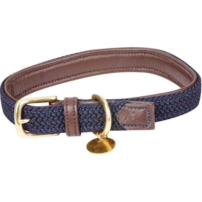 Gevlochten leren halsband Weatherbeeta