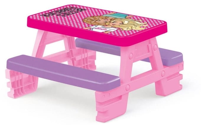 Dolu Barbie Picknicktafel 79X69X42 Cm Roze/Paars