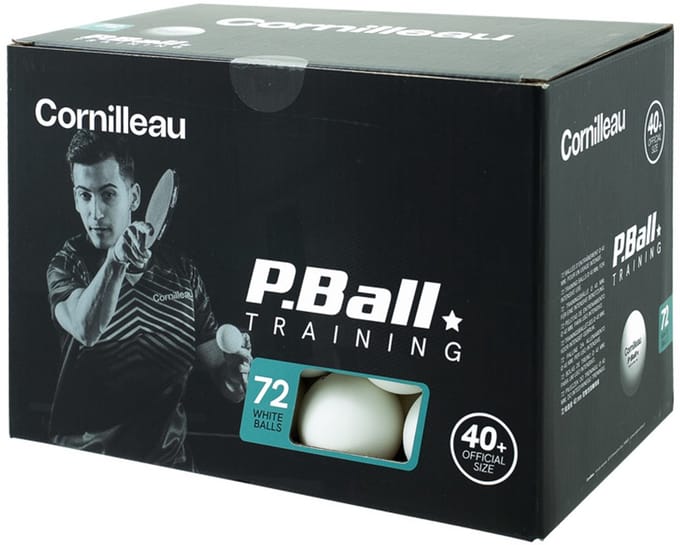 Cornilleau P-Ball ABS Evolution 1* Tafeltennisballen x72 - Wit