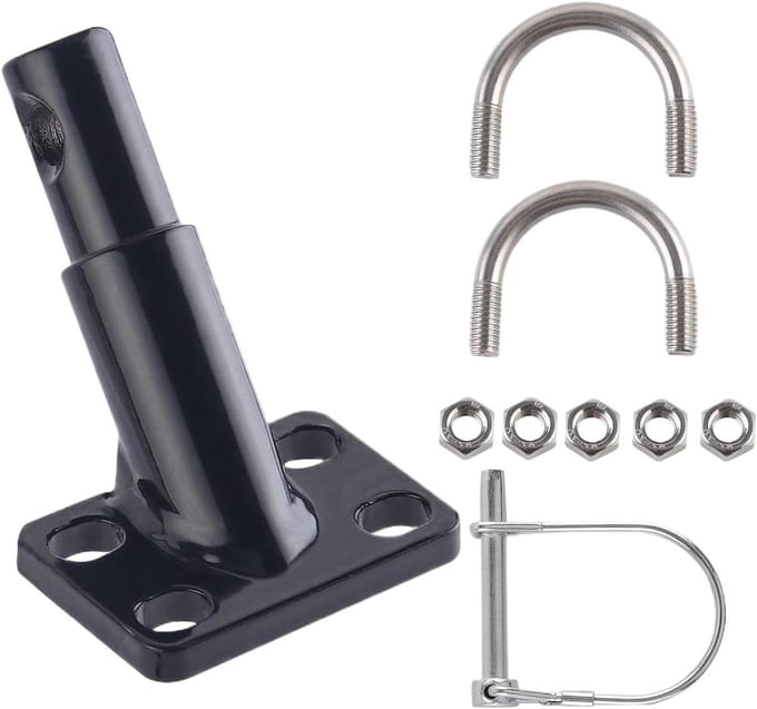 Fietskar Koppeling - Aanhanger Adapter - Fietsen met Aanhanger - Robuuste Stalen Constructie - 9 x 6 x 4 cm