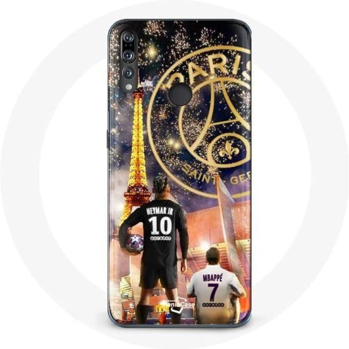 Coque pour Huawei P30 Lite PSG Neymar et Mbappé Joyeux noël