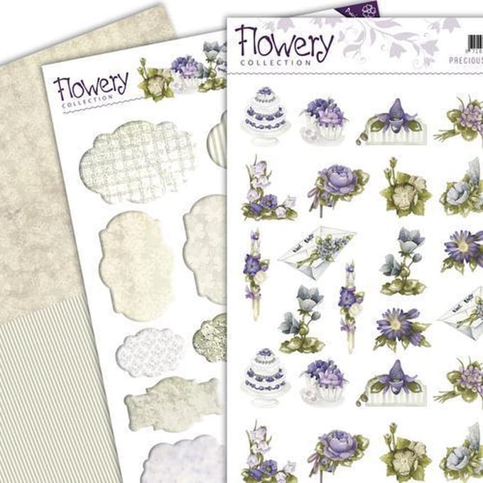 3D SET - Precious Marieke - Flowery - Minis & Labels