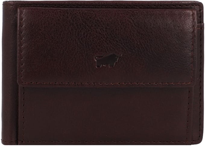 Braun Büffel Arezzo Portemonnee RFID-bescherming Leer 10.5 cm - Dames - Horizontaal - schwarz